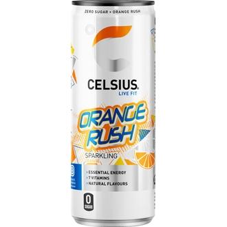 CELSIUS Orange Rush Energiajuoma 355ml kalorit ja ravintosisältö - 3 kcal
