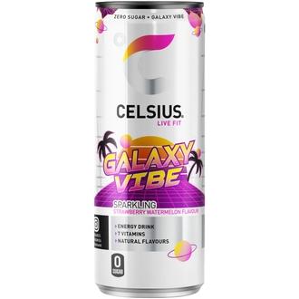 CELSIUS Galaxy Vibe Energiajuoma 355ml kalorit ja ravintosisältö