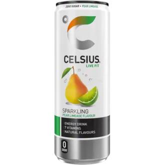 CELSIUS Pear Limeade Energiajuoma 355ml kalorit ja ravintosisältö - 3 kcal