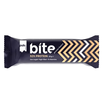 Puls Bite vähäsokerinen proteiinipatukka peanut butter 35g kalorit ja ravintosisältö - 353 kcal