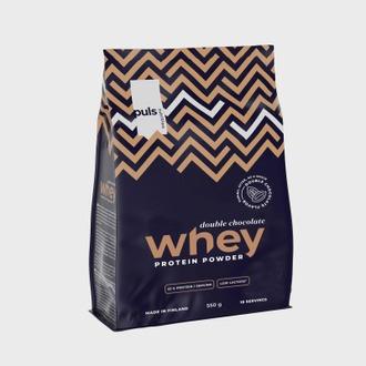 Puls Whey 550G Suklaanmakuinen Proteiinijuomajauhe kalorit ja ravintosisältö - 376 kcal