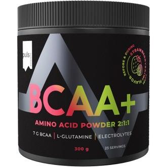 Puls Bcaa+ 300 G Mansikan Ja Kiivin Makuinen Aminohappojuomajauhe kalorit ja ravintosisältö - 323 kcal