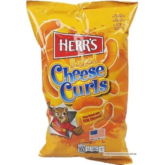 Herr´s Cheese Curls 199g kalorit ja ravintosisältö - 571 kcal