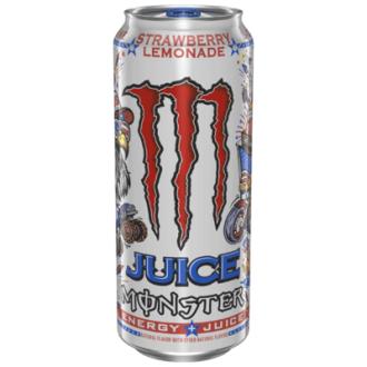 Monster Energy Juice Strawberry Lemonade energiajuoma 0,473l kalorit ja ravintosisältö - 42 kcal