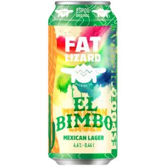Fat Lizard El Bimbo Mexican Lager 4,6% 0,44l tlk kalorit ja ravintosisältö - 53 kcal