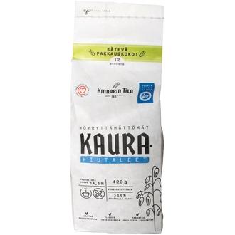 Kinnarin Tila Höyryttämättömät kaurahiutaleet 420 g kalorit ja ravintosisältö - 374 kcal