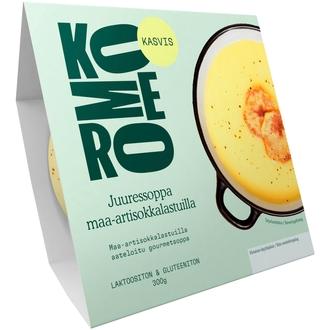 Komero Juuressoppa Maa-artisokkalastuilla kalorit ja ravintosisältö - 64 kcal