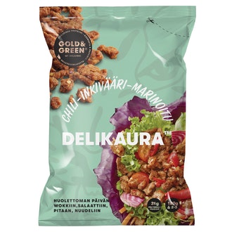 Gold&Green chili-inkivääri-marinoitu Delikaura 120g kalorit ja ravintosisältö