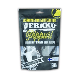 Kuivalihakundi Beef Jerky Five peppers 150g kalorit ja ravintosisältö - 360 kcal