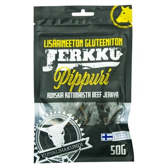 Kuivalihakundi Beef Jerky Five Peppers 50g kalorit ja ravintosisältö
