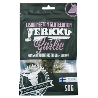 Kuivalihakundi Beef Jerky Garlic 50g kalorit ja ravintosisältö - 360 kcal