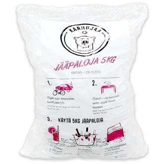 Karhujää kristallinkirkkaat pakaste jääpalat 5 kg pussissa
