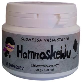 Hammaskeiju kotimainen täysksylitolipastilli salmiakki 90 g kalorit ja ravintosisältö - 228 kcal