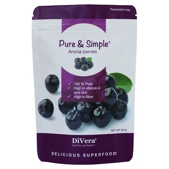 DiVera Aronia berries 30g kalorit ja ravintosisältö