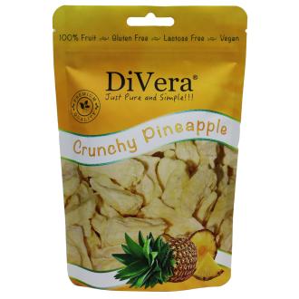 DiVera Pakastekuivattu Ananas 30g kalorit ja ravintosisältö - 361 kcal