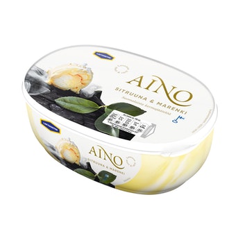 Aino 525g/0,9L Sitruuna & Marenki laktoositon kermajäätelö kalorit ja ravintosisältö