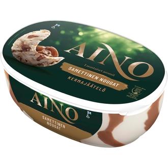 Aino Samettinen Nougat kermajäätelö kotipakkaus 508g/900ml kalorit ja ravintosisältö