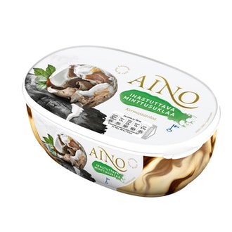 Aino 519g/0,9L Ihastuttava Minttusuklaa kermajäätelö kalorit ja ravintosisältö