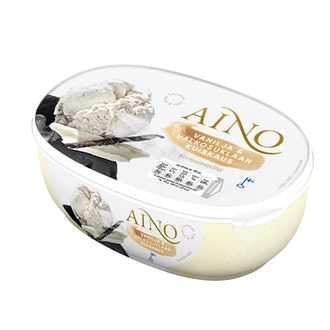 Aino Vanilja ja valkosuklaan kuiskaus 900ml/496g kermajäätelö kalorit ja ravintosisältö