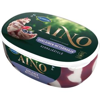 Aino Suklainen Metsämarja Laktoositon kermajäätelö kotipakkaus  520g/900ml kalorit ja ravintosisältö