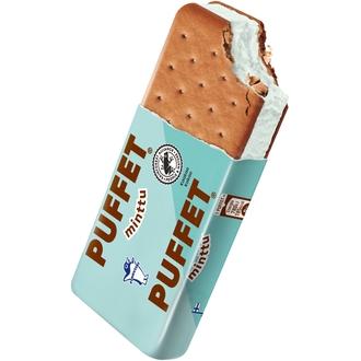 Puffet Minttu välipalajäätelö 62g/1,1dl kalorit ja ravintosisältö