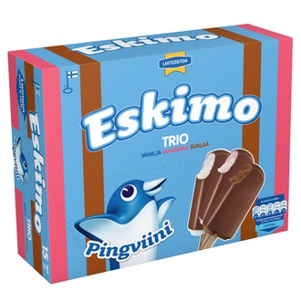 Eskimo 15x32g trio laktoositon monipak kalorit ja ravintosisältö