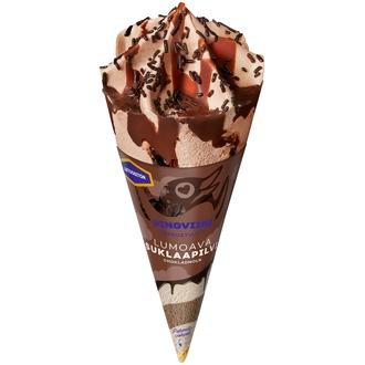 Pingviini Suklaapilvi Laktoositon jäätelötuutti 67g/110ml kalorit ja ravintosisältö - 254 kcal