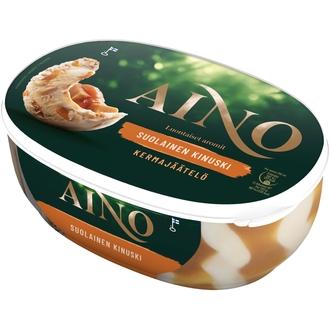 Aino Suolainen Kinuski kermajäätelö kotipakkaus 522g/900ml kalorit ja ravintosisältö