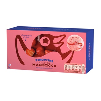 Pingviini jäätelö 1l mansikka kalorit ja ravintosisältö - 191 kcal