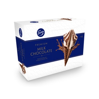 Fazer Premium maitosuklaatuutti 4x81g kalorit ja ravintosisältö - 313 kcal
