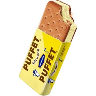 Puffet Laktoositon välipalajäätelö Sitruuna 62g/1,1dl kalorit ja ravintosisältö