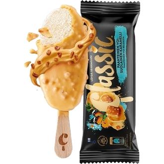 Classic Paahteinen Voi-Suolainen Karamelli kermajäätelöpuikko 64g/90ml kalorit ja ravintosisältö
