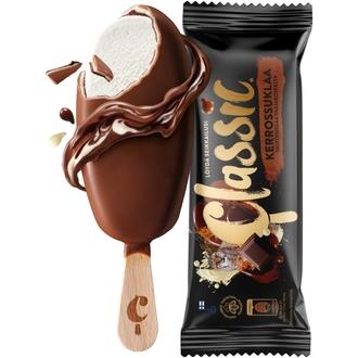 Classic Kerrossuklaa kermajäätelöpuikko 80g/100ml kalorit ja ravintosisältö - 426 kcal
