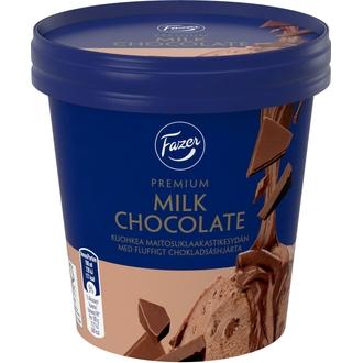 Fazer Premium Milk Chocolate kermajäätelö kuohkealla suklaasydämellä 280g/425ml kalorit ja ravintosisältö - 268 kcal