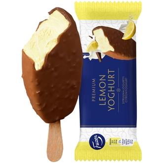 Fazer Premium Lemon Yoghurt kermajäätelöpuikko 66g/94ml kalorit ja ravintosisältö - 367 kcal
