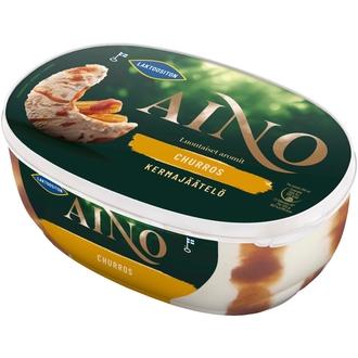 Aino Churros Laktoositon kermajäätelö kotipakkaus 500g/900ml kalorit ja ravintosisältö