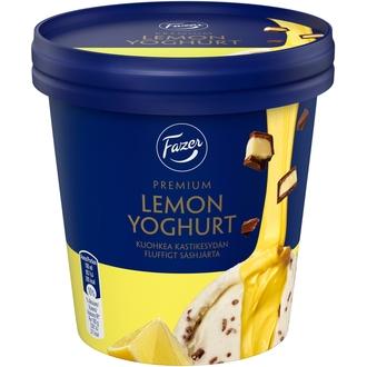 Fazer Premium Lemon Yoghurt kermajäätelö kuohkealla sitruunakastikesydämellä 280g/425ml kalorit ja ravintosisältö - 311 kcal