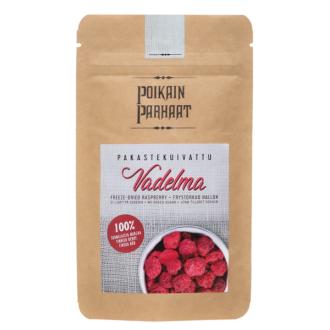 Poikain Parhaat Pakastekuivattu vadelma 10g kalorit ja ravintosisältö - 238 kcal