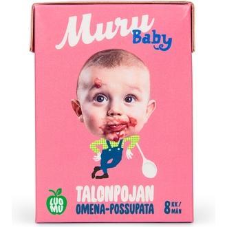 Muru Baby Talonpojan Omena-Possupata Alk. 8 Kk Luomulastenateria 180G kalorit ja ravintosisältö - 74 kcal