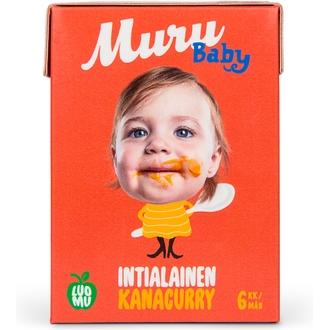 Muru Baby Intialainen Kanacurry Alk. 6 Kk Luomulastenateria 180G kalorit ja ravintosisältö