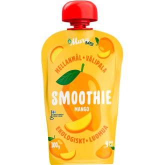 Muru Baby Mango smoothie alkaen 4 kk 100 g luomu kalorit ja ravintosisältö - 55 kcal