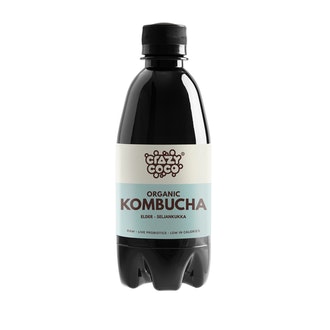 Crazy Coco Kombucha seljankukka 0,33l luomu kalorit ja ravintosisältö