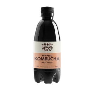 Crazy Coco Kombucha persikka 0,33l  luomu kalorit ja ravintosisältö - 19 kcal