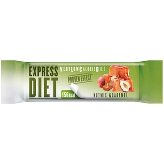 Express Diet VLCD 45g pähkinän ja karamellin makuinen patukka kalorit ja ravintosisältö - 347 kcal