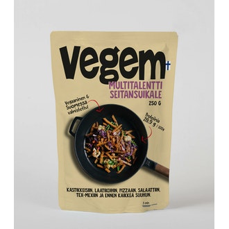 Vegem original seitansuikale 250g kalorit ja ravintosisältö