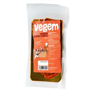 Vegem sähäkkä seitanleikkele 120g kalorit ja ravintosisältö