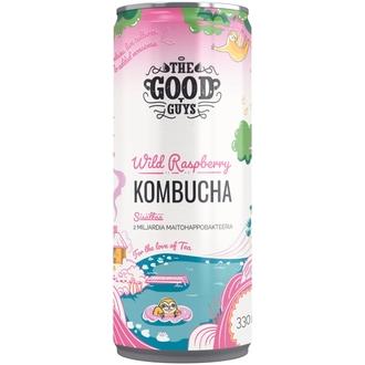 The Good Guys Wild Raspberry Kombucha 330 ml kalorit ja ravintosisältö