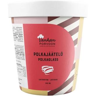 Vanhan Porvoon jäätelötehdas Polkajäätelö 500ml kalorit ja ravintosisältö