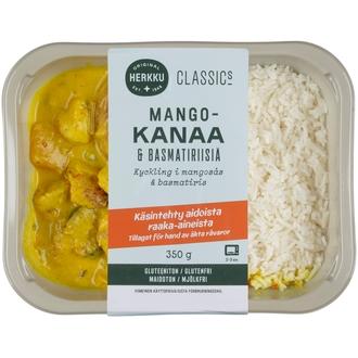 Herkku Classics Mangokanaa & basmatiriisiä 350g kalorit ja ravintosisältö