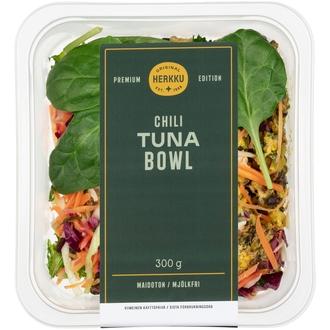 Herkku Premium Edition Chili tuna bowl 300g kalorit ja ravintosisältö